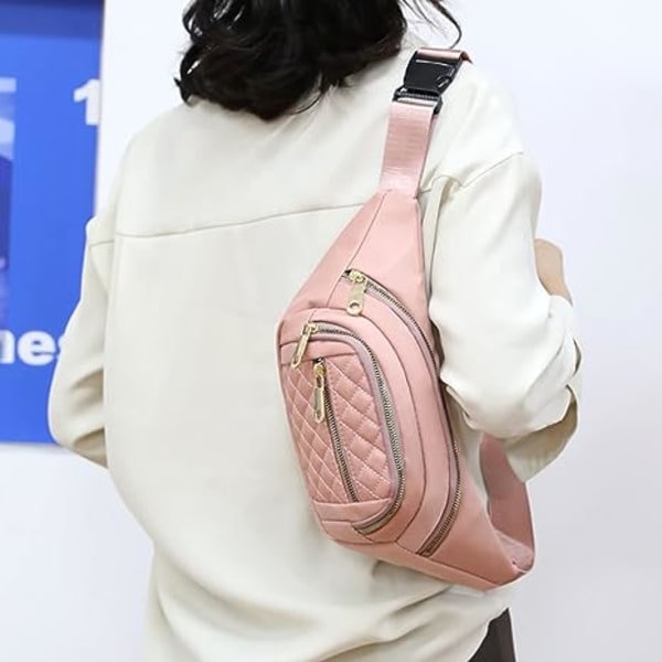 Fanny Pack for Kvinner, Mote Midjeveske for Løping Sykling Reiser