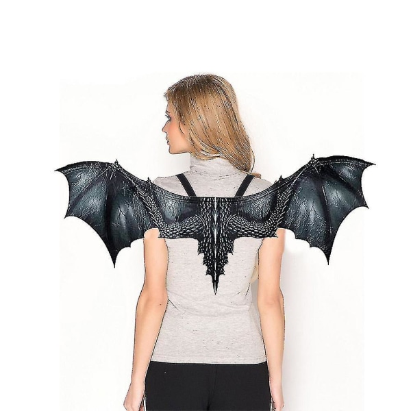 Adult Non-woven Dragon Wings Cosplay Props-black