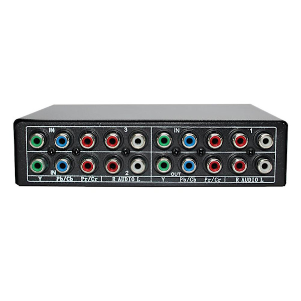 RGB-komponentswitch 5 RCA 3-vägs YPbPr-kabel Komponentswitch AV-växlare för PS2 DVD-spel