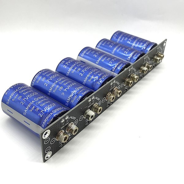 Farad kondensator 2.7v500f 6 stk/1 sett superkondensator, bilkondensator med beskyttelseskort