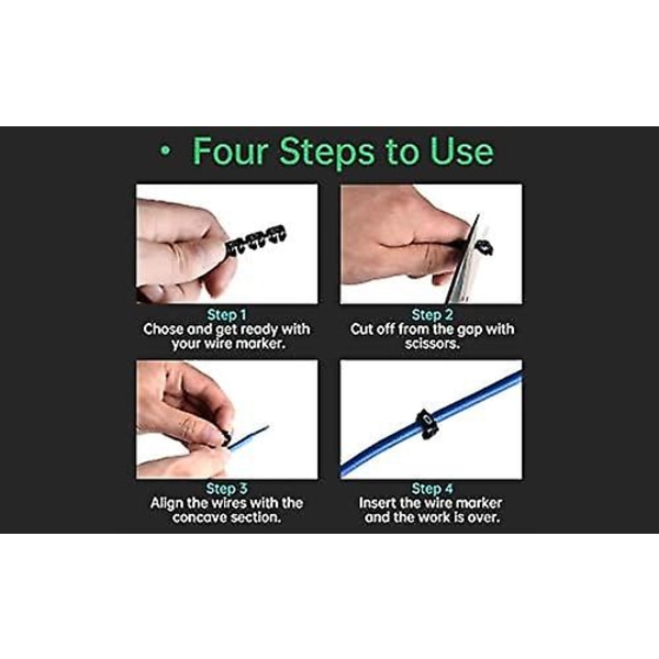 Digital Nummerrør Tråd Nummer Etiket Rør Farverig Kabel Markør (150 stk Kcm-1,5 mm 1,5 mm)