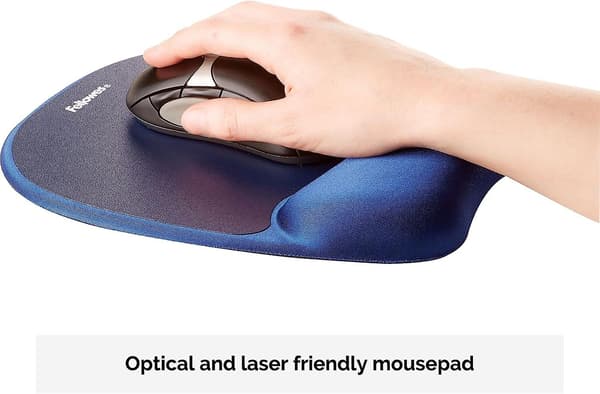 Memory Foam Musemåtte Med Håndledsstøtte - Ergonomisk Musepude Til Computer Bærbar - Safir