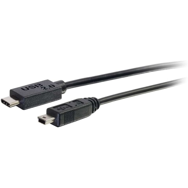 88854 1m USB 2.0 USB Typ C Till USB Mini B-kabel M/m - USB C-kabel Svart - USB kabel - Mini-usb Typ B (m) Till Usb-c (m) - USB 2.0 -