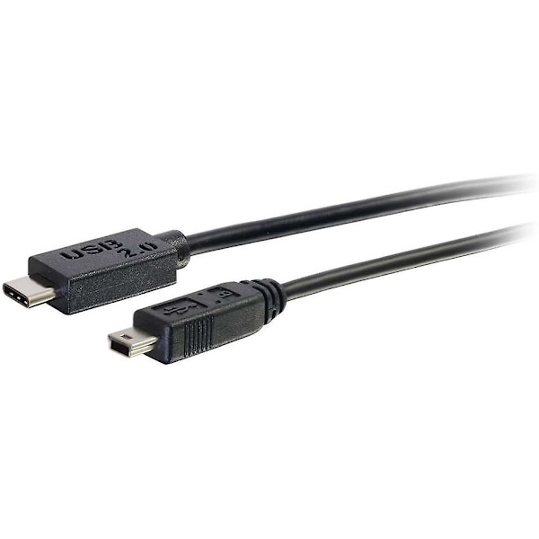 88854 1m Usb 2.0 Usb Type C Til Usb Mini B-kabel M/m - Usb C-kabel Svart - Usb-kabel - Mini-usb Type B (m) Til Usb-c (m) - Usb 2.0 -