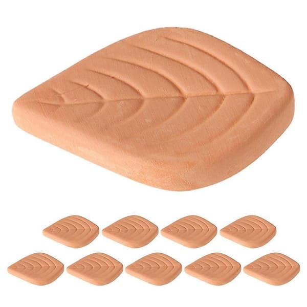 Brun sukkerholder Rød sukkerblødgøringsdisk til køkkenbrug 10 stk. Terracotta