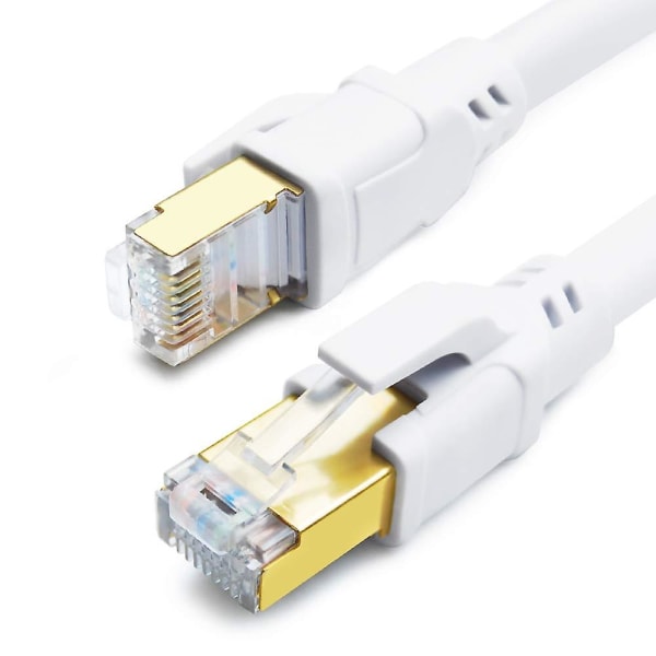 Cat8 Ethernet-kabel 1m, höghastighets 40gbps 2000mhz Sftp Internet Network  Lan Wire-kablar med guldpläterad Rj45-kontakt för router a01d | Fyndiq