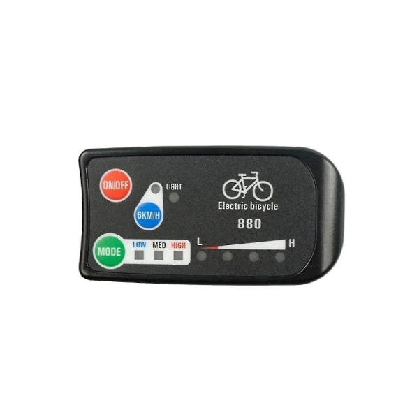 Elektrisk cykeldisplay 36v 48v Ebike Ligent kontrolpanel Lcd-display Led880 vandtæt controller til Kt