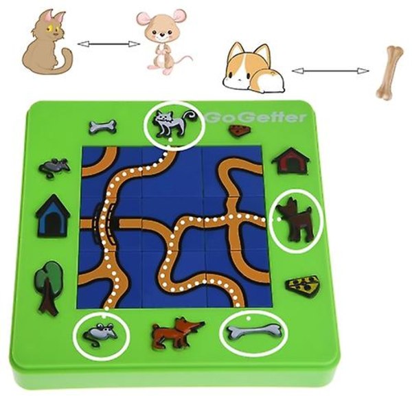 Go Getter Board Toy Katt och Mus Cartoon Pussel Maze Intelligence Spel Present