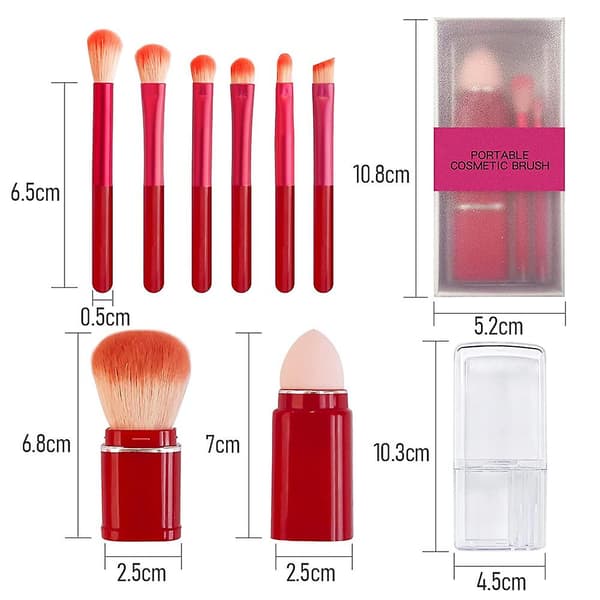 Rejsemakeupbørster Mini Makeupbørste