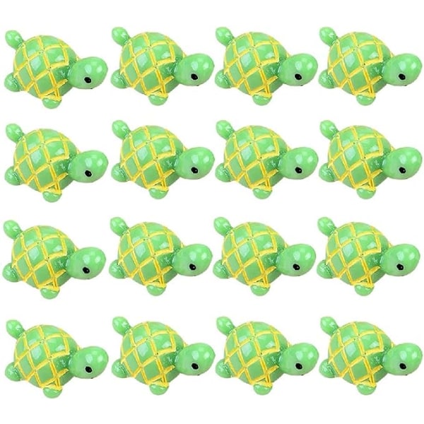 20 stk. Miniature Skildpadde Mikro Landskab Resin Figur Dekoration Plantepot Skildpadde Fe Hjem Have Ornament