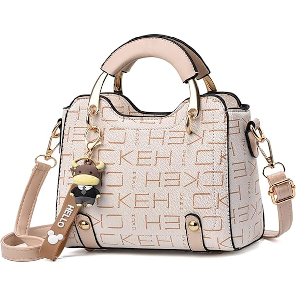 Damväskor Liten Topphandtag Tote Crossbody Väska Söt Axelväska PU Läder Messenger Väska Dam Axelväska för Flickor