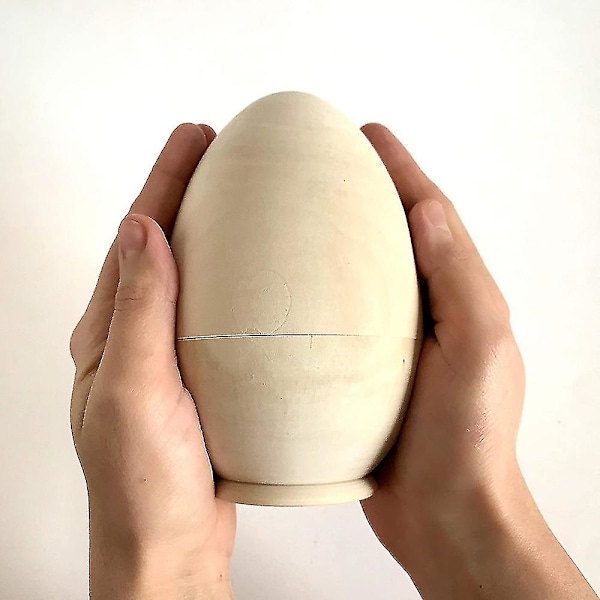Hule tre-egg påske-nesting egg leketøy 5 i 1 tre påskekurv fyllstoff gave hul