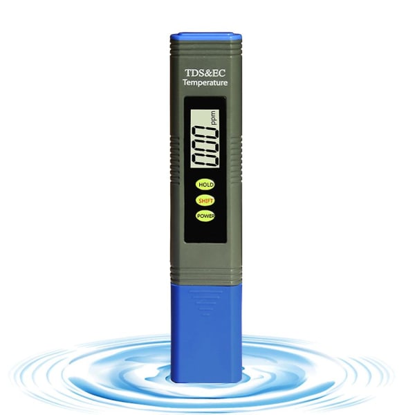 Vannmåler Digital vanntester Vanntestenhet Digital vannmonitor Ec-måler