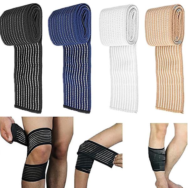1 stk. Elastisk Åndbar Sports Håndled Knæ Ankel Albue Kalv Arm Bandage Støtte