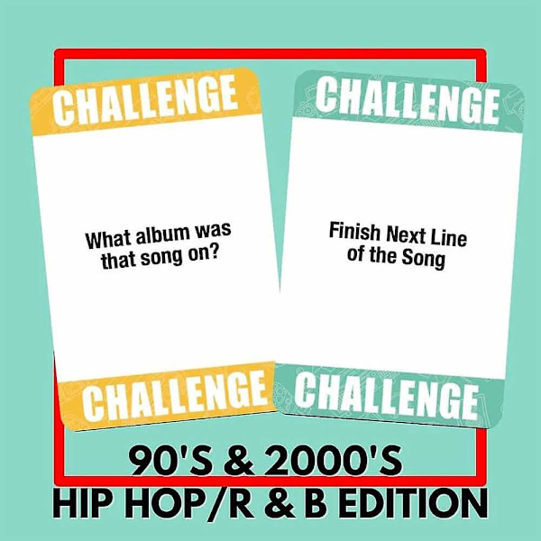 90-luvun ja 2000-luvun Hip Hop ja R&B Musiikki Trivia Korttipeli Oikeilla Kirjaimilla