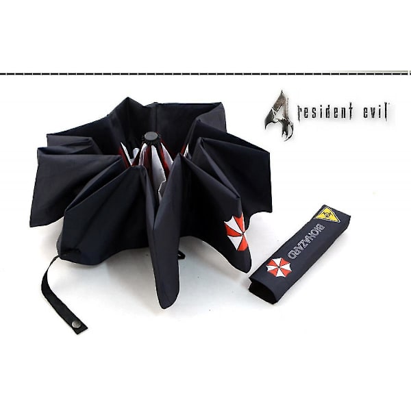 Veeki Resident Evil Biochemical 6 Umbrella Theme Umbrella Protector Lyon Anime Sunny Umbrella Tri-fold Umbrella