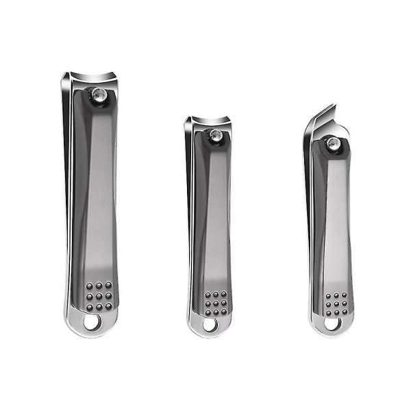 Negleklipper 3 stk - Heavy Duty Rustfritt Stål Tånegleklipper