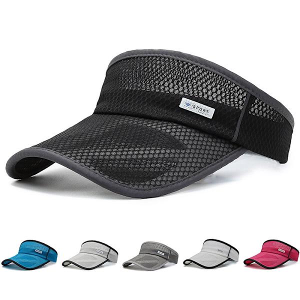 Unisex Åndbar Solbeskyttelse Visor Hat med Udvidet Skygge og Honeycomb Design