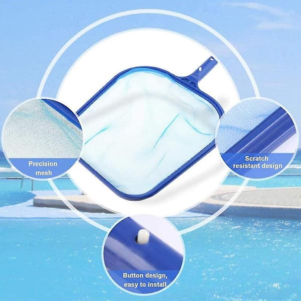 Pool Net Net Pool Rengøringsnet Blad Skimmer Pool Net Blad Net Til Spas Svømning