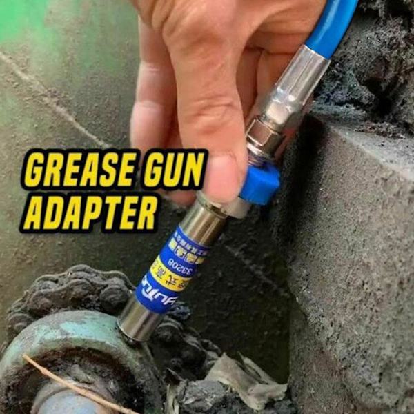 Högtrycksadapter för smörjpistol, 10 000 psi smörjpistolkoppling, 1/8 \" NPT-koppling, blå