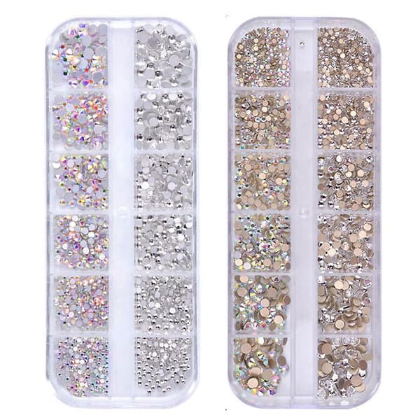 Fladryggede Sten Krystal Rhinestones Til
