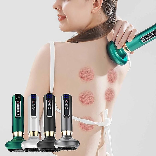 Avfuktning Kopping Intelligent Negativt Tryck Elektrisk Kopping Massage Instrument Avfuktning Skrapning Instrument Vibrationsborste Skönhet