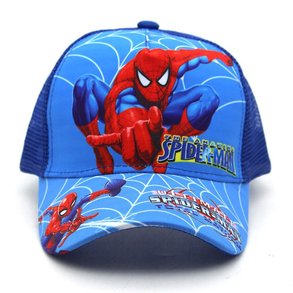 Kids Spiderman Print mesh , säädettävä hattu ulkourheilulaisille