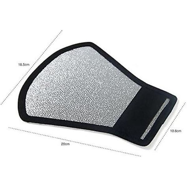 Blixtdiffusor Reflektor, 2-sidig Vit/Silver Böjbar Bounce Blixtreflektor Kit Med Elastisk Rem För Speedlight Blixtar (vit/sil