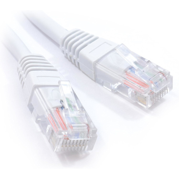 Hvid Netværk Ethernet RJ45 Cat5e-cca UTP Patch 26awg Kabelledning 30m [30 Meter]