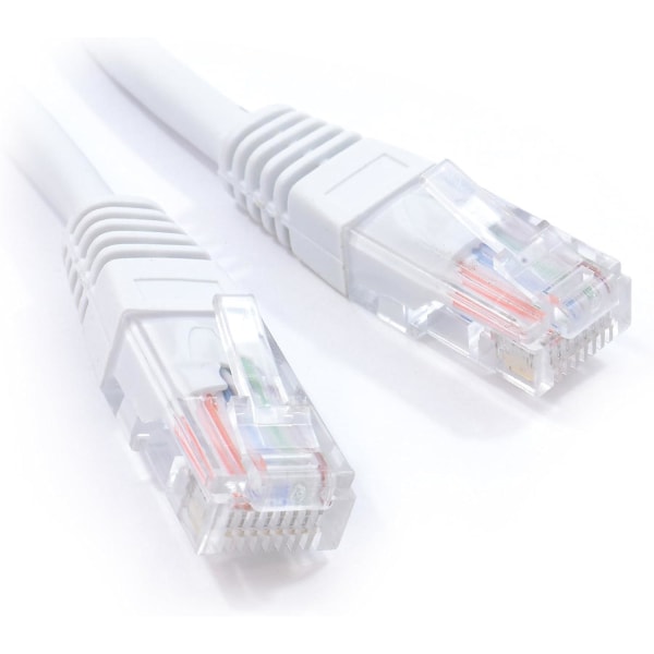 Valkoinen verkko Ethernet RJ45 Cat5e-cca UTP Patch 26awg kaapeli johto 30m [30 metriä]