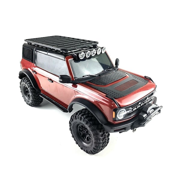 Metallista valmistettu moottorin konepellin koristelevy, suojaava metalli tarra Trx4 92076-4 1/10 Rc Crawler C:lle