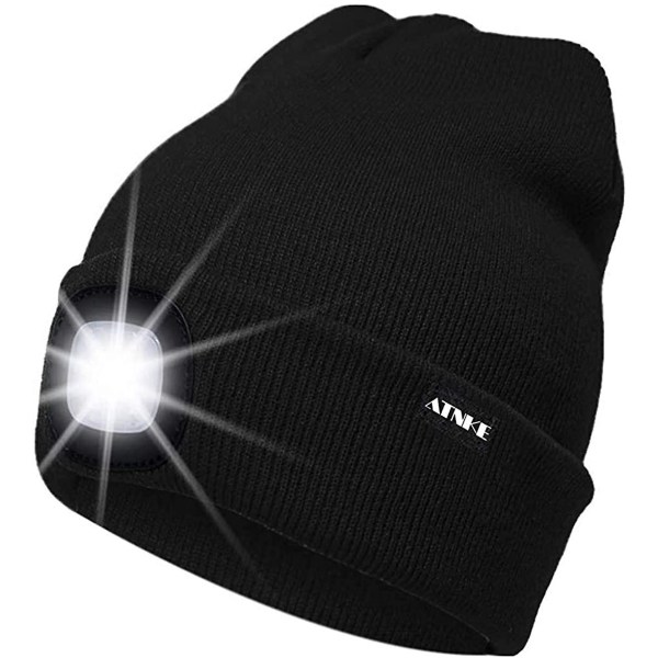 Opplyst Cap Oppladbar Running Hat Ultra Bright 4 Led vanntett hodelykt