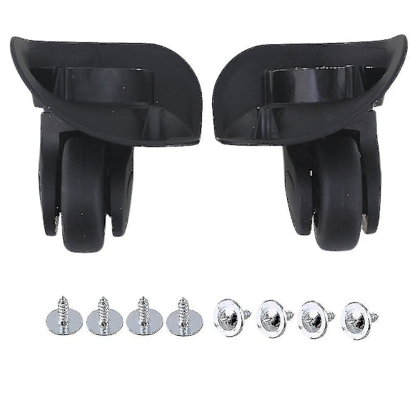 1 par 91x107x49mm Stor Sort Kuffertskuffert 360swivel Hjul