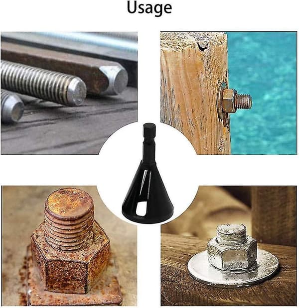 Afgratningsbit, 2 stk. Rustfrit stål skaft Hex Afgratning Bedste kvalitet Ekstern Afgratning