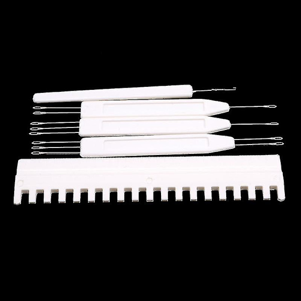 Kreativ beige 5-delad uppsättning nåldragning överföringsverktygssats 1x2 1x3 2x3 för alla 4,5 mm Brother stickmaskiner