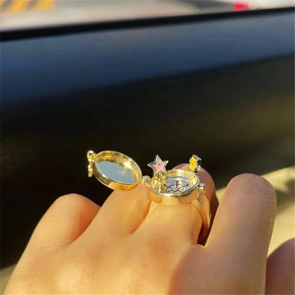 BFF Åbenbar Veninde Ring BFF Ring Sølv BFF Åbenbar Sød Kobber Ring