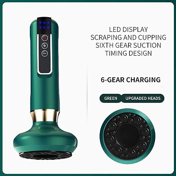 Avfukting Kopping Intelligent Negativt Trykk Elektrisk Kopping Massasje Instrument Avfukting Skraping Instrument Vibrasjonsbørste Skjønnhet
