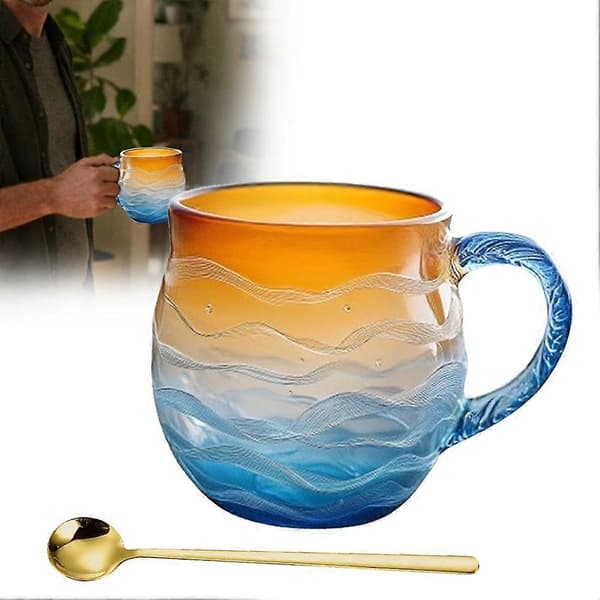 Ny solnedgang havkopp Blue/2pcs
