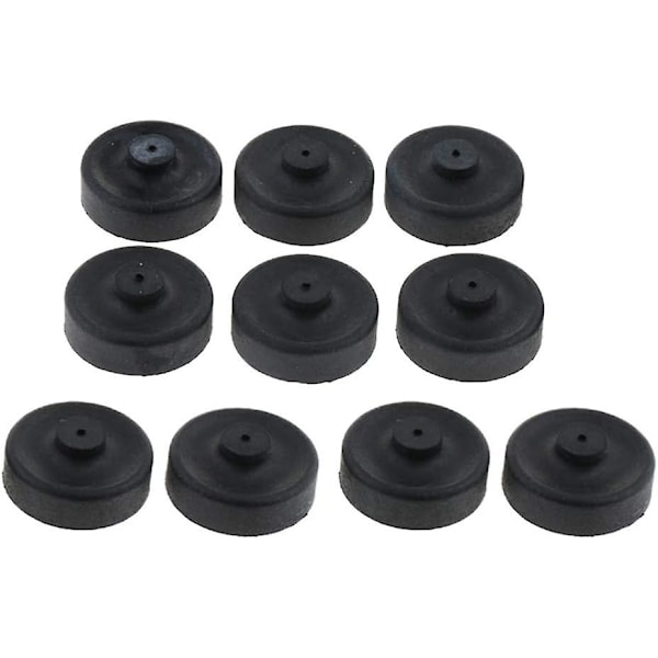 10 stk. Gummikopdele Membran Luftpumpe Til Akvarium Fiskeri Pumpe Udskiftning, Sort, 2
