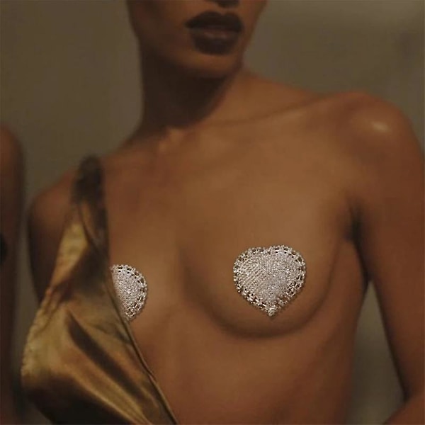 1 par Fjärilsbröstvårtsstickers Bling Runda Hängande Bröstöverdrag för Kvinnor