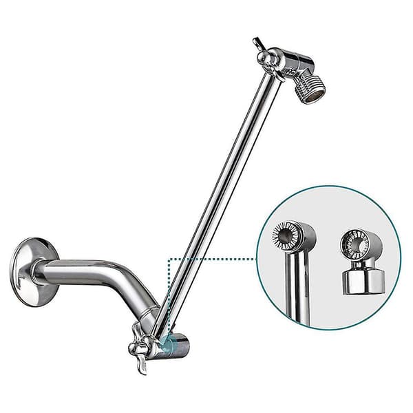 11 tommer justerbar bruserarm universel forbindelse solid messing bruser justerbar vinkel anti-læk bruser forlængerarm