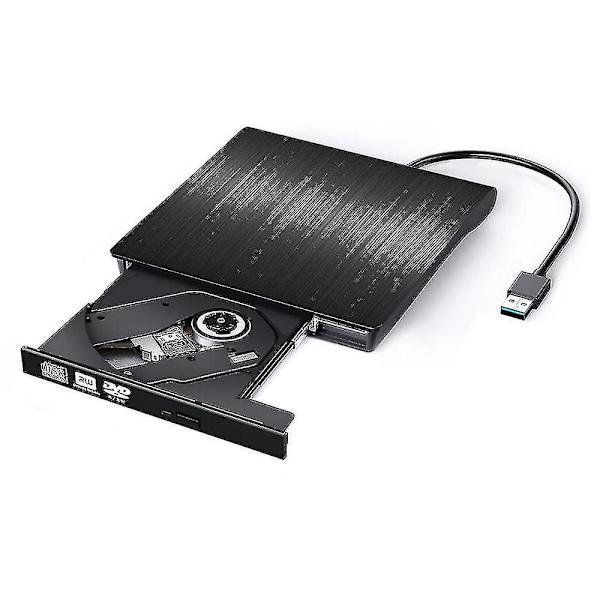 Eksternt Cd Dvd-drev, Usb 3.0 Bærbar Cd Dvd +/-rw Drev Slim Cd Dvd Rom Rewriter Brænder Cd Dvd Afspiller Til Bærbar Computer Desktop Macbook Pc Windows L