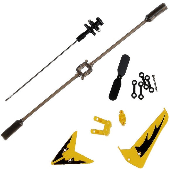 Full Set för S107 RC-Helikopter, Huvudblad, Huvudaxel, Svansdekorationer, Svanspropellrar, Växelsats