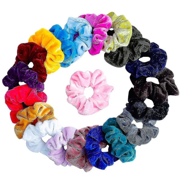 Hår Scrunchie Hårtilbehør For Jenter Elastisk Hårbånd Flerfarget
