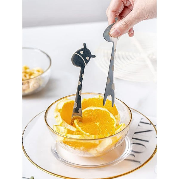 Rustfrie Appetizer-gafler i rustfrit stål, små dessertgafler, salatgafler, frugtgafler til hjem og fest, 10-pak