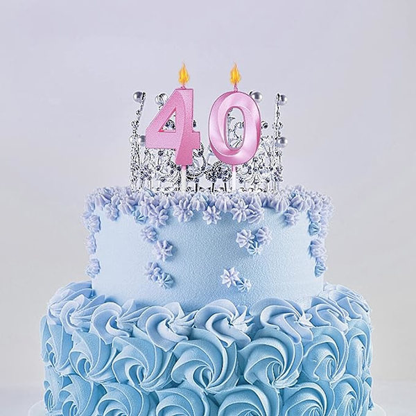 Vaaleanpunaiset 10. syntymäpäiväkynttilät kakkuihin, numero 10 glitterkynttiläkakun koriste juhliin, vuosipäivään, häihin ja juhlallisuuksiin