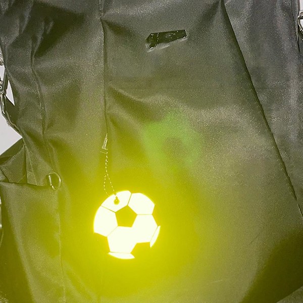 Reflekterende nøglering vedhæng Fodboldmønster Reflektor Nøgleringe Synlig Sikkerhed