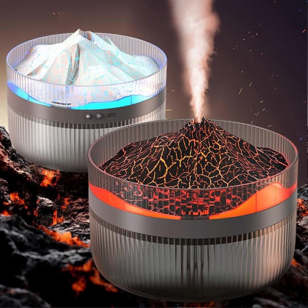 USB Flames luftfukter bærbar aromaterapi luftfukter ideell gave Black