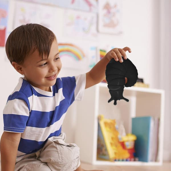 Fidget Slug 3D-printet venlig leddelt Fidget Slug Leddelt legetøj Søde Fidget tilbehør Fleksibelt Fidget Sensorisk legetøj til