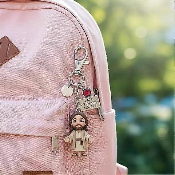 Inspirerende PocketHug Nøglering Gave, Trøstende Tro Påmindelse Charm Nøglering med Opmuntrende Hilsenskort, Sentimentalt Mindegave til Venner C